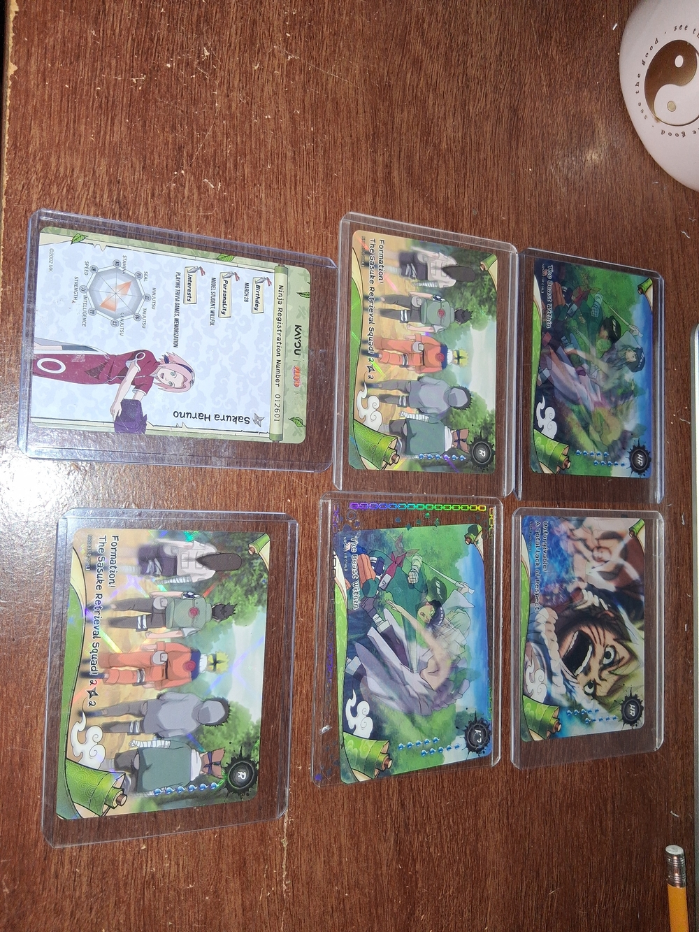 Trading Card Set - Green and Multicolor Collectible Cards